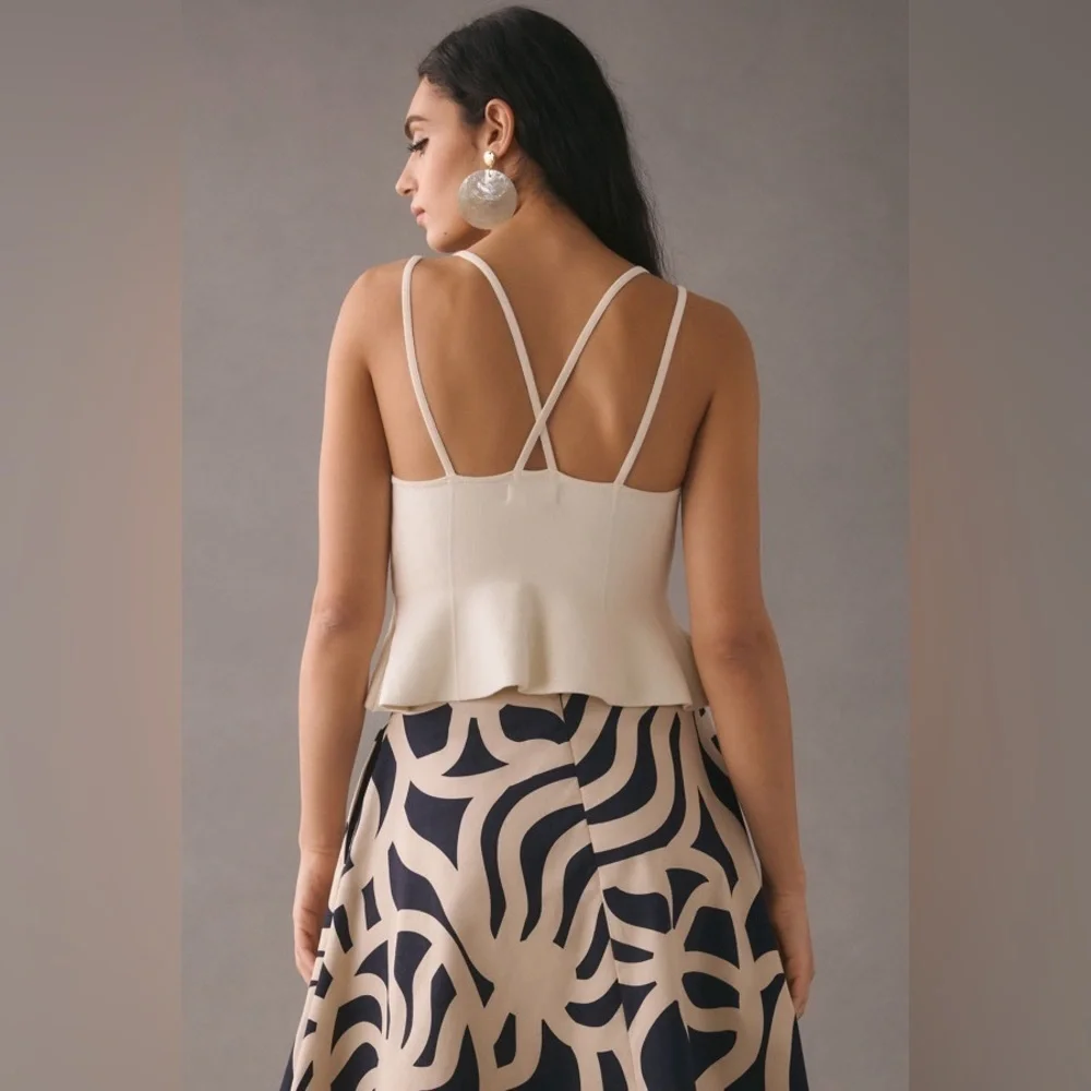 Maeve by Anthropologie Bustier Peplum Tank Sz X-Large